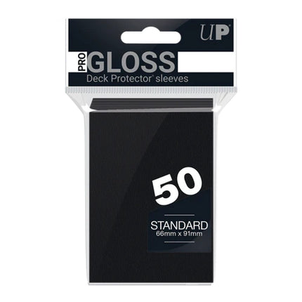 Ultra Pro - Standard Pro-Gloss Deck Protector Card Sleeves 50pk (Black)