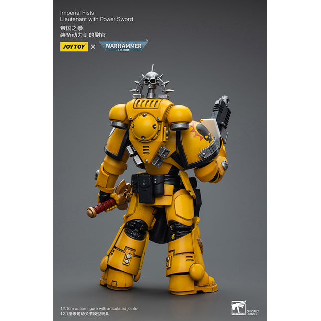 Warhammer 40K 1/18 Scale Imperial Fists Lieutenant with Power Sword