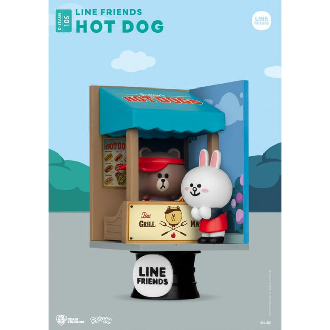 Beast Kingdom - DS-105 Line Friends-Hot Dog Close Box