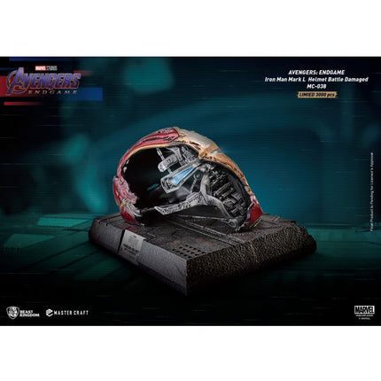 Beast Kingdom - MC-038 Avengers: Endgame Master Craft Iron Man Mark50 Helmet Battle Damaged