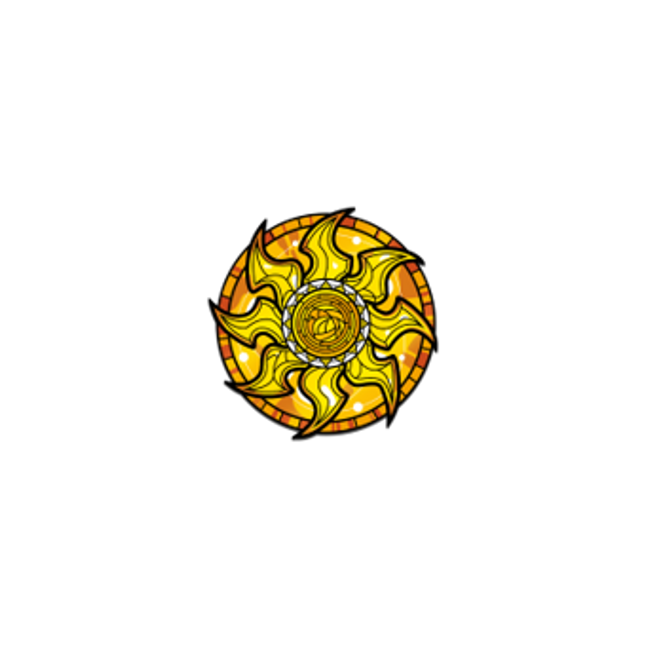 PMTG060 Magic: The Gathering - Stained Glass Plains AR Pin