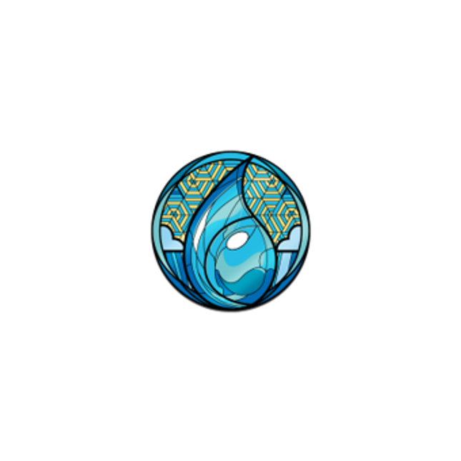 PMTG061 Magic: The Gathering - Stained Glass Island AR Pin