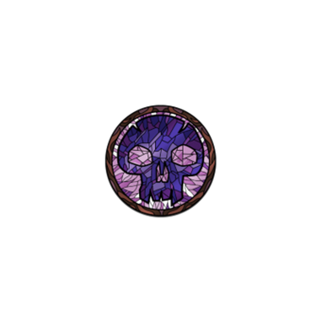 PMTG062 Magic: The Gathering - Stained Glass Swamp AR Pin