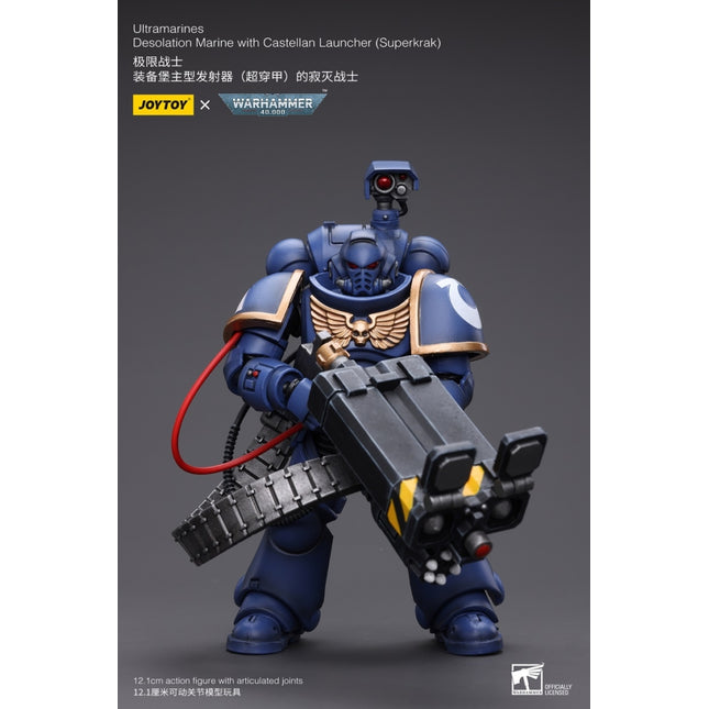 Warhammer 40K 1/18 Scale Ultramarines Desolation Marine with Castellan Launcher (Superkrak)