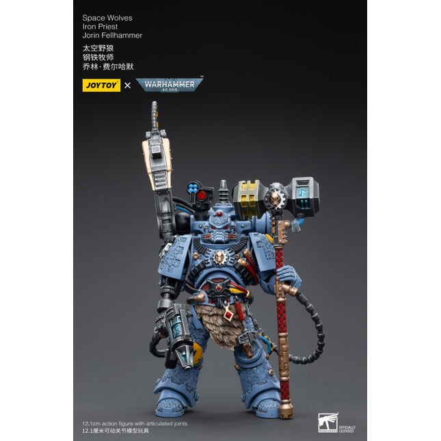 Warhammer 40k Action Figure 1/18 Space Wolves Iron Priest Jorin Fellhammer