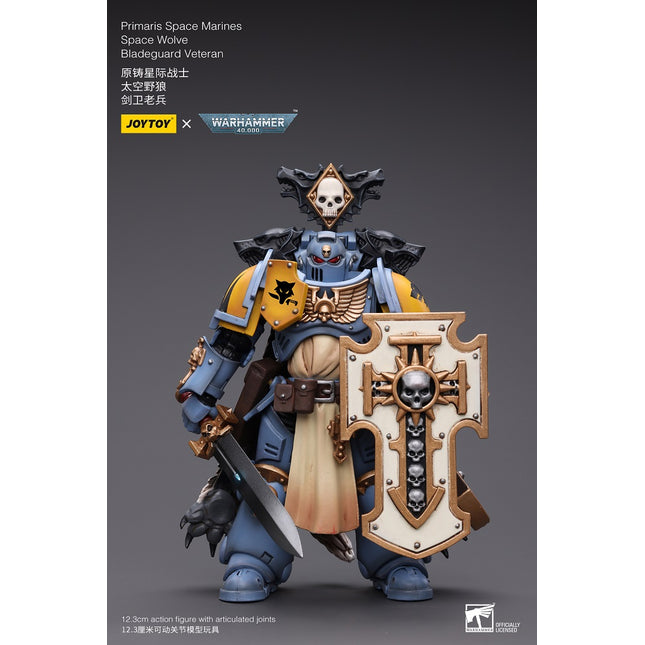 Warhammer 40K 1/18 Scale Primaris Space Marines Space Wolves Bladeguard Veteran