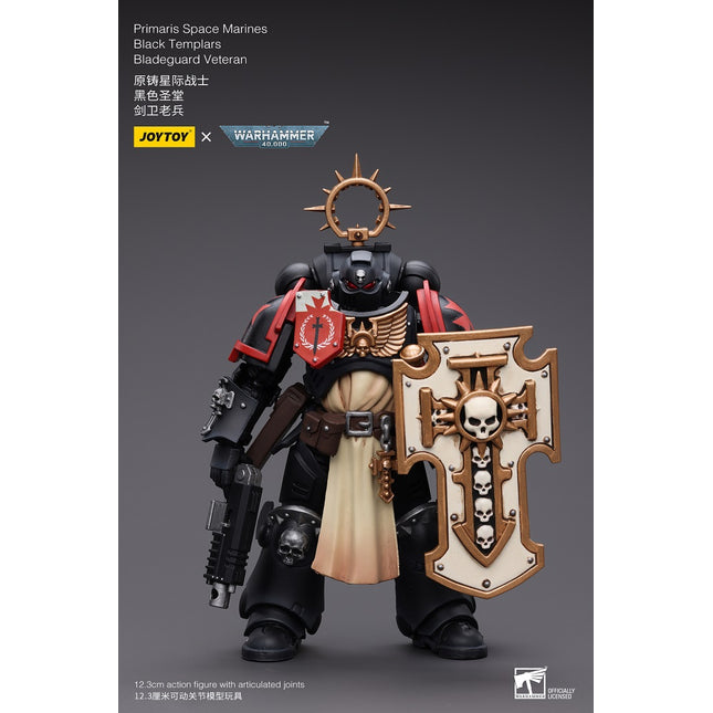 Warhammer 40K 1/18 Scale Primaris Space Marines Black Templars Bladeguard Veteran