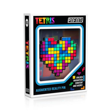 PT001 Tetris I Heart Tetris AR Pin