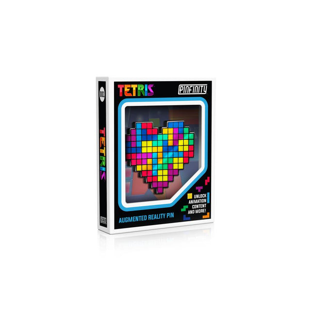 PT001 Tetris I Heart Tetris AR Pin
