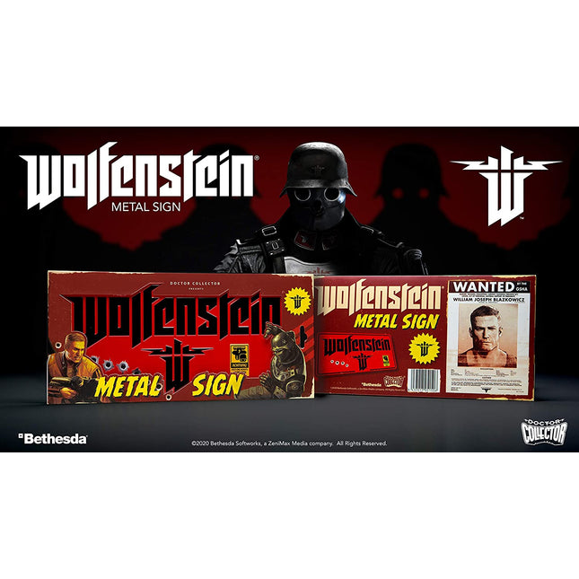 Wolfenstein 'The New Colossus' Metal Sign