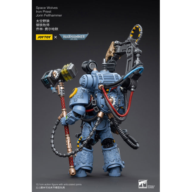 Warhammer 40k Action Figure 1/18 Space Wolves Iron Priest Jorin Fellhammer