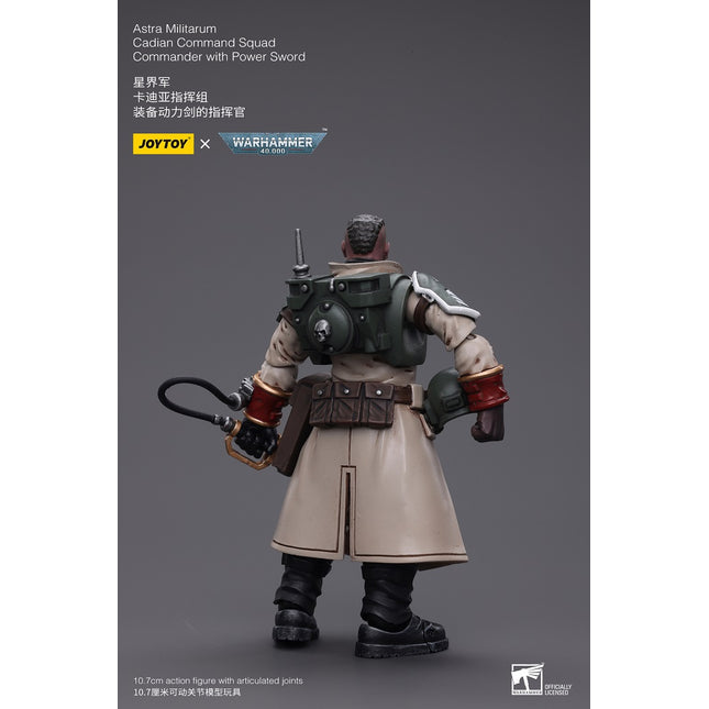 Warhammer 40K 1/18 Scale Astra Militarum Cadian Command Squad Commander with Power Sword