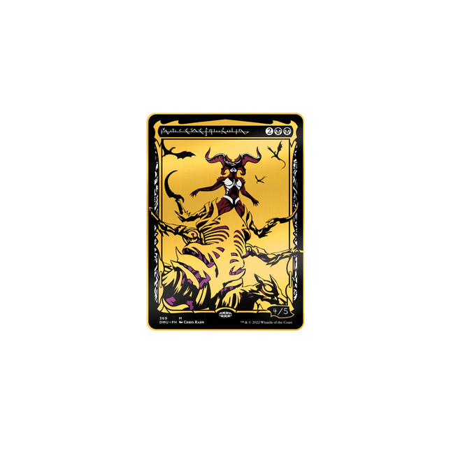 PMTG057 Magic: The Gathering - Sheoldred Phyrexian Dominaria United Blackout AR Pin