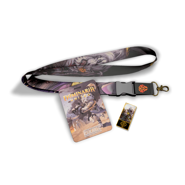 PMTG059 Magic: The Gathering - Ajani AR Pin + Lanyard Dominaria United
