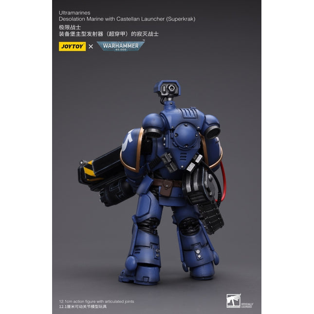 Warhammer 40K 1/18 Scale Ultramarines Desolation Marine with Castellan Launcher (Superkrak)