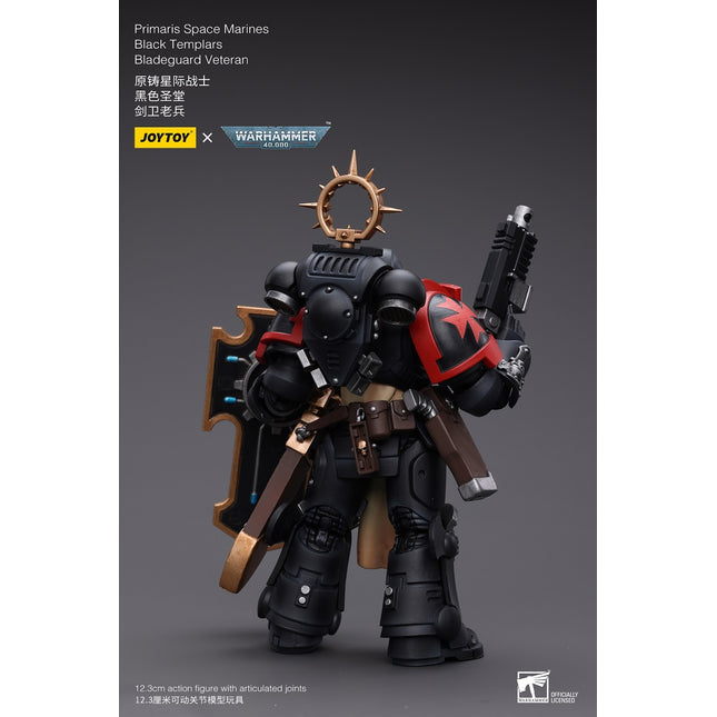 Warhammer 40K 1/18 Scale Primaris Space Marines Black Templars Bladeguard Veteran