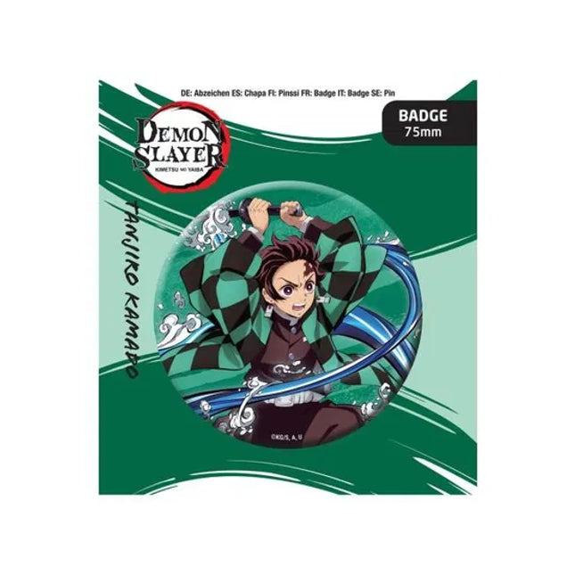 DEMON SLAYER BUTTON BADGE: TANJIRO KAMADO