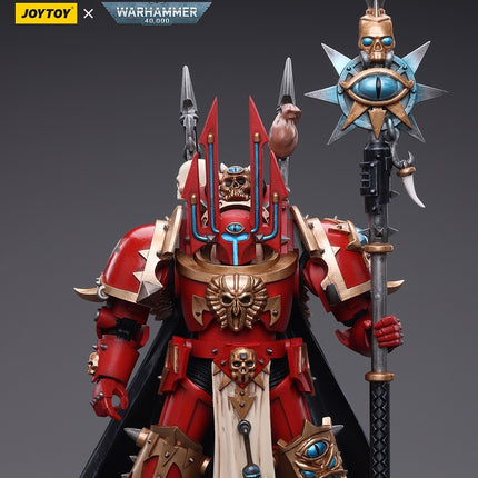 Warhammer 40K 1/18 Scale ChaosSpace Marines Crimson Slaughter Sorcerer Lord in Terminator Armour