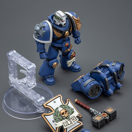 Warhammer 40K 1/18 Scale Ultramarines Vanguard Veteran with Thunder Hammer and Storm Shield