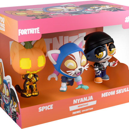 Youtooz: Fortnite Minitooz Set 1: Spice, Nyanja & Meowskulls (Release Date: 03/27)