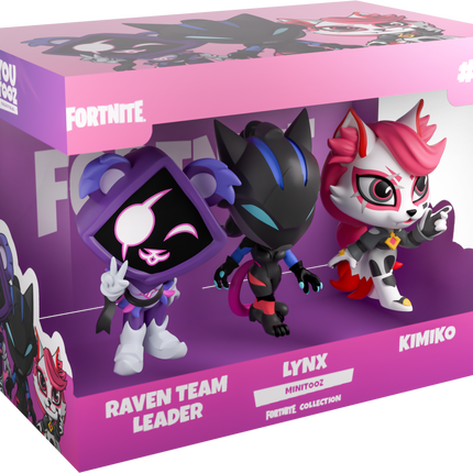 Youtooz: Fortnite Minitooz Set 2: Raven Team Leader, Lynx & Kimiko (Release Date: 03/27)