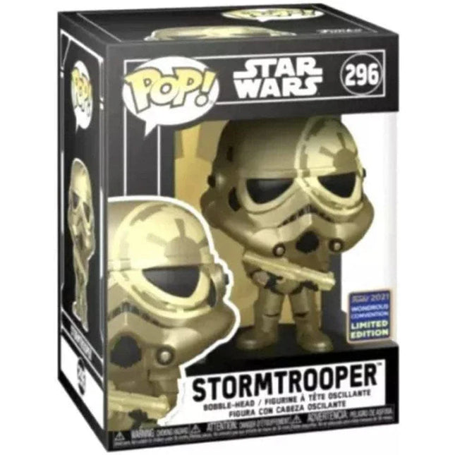 Funko POP! - WonCon Exclusive Star Wars: #296 - Golden Stormtrooper