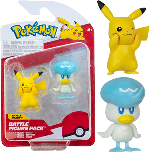 Pokemon: Battle Figure Generation IX 2 Pack (Quaxly & Pikachu #8)