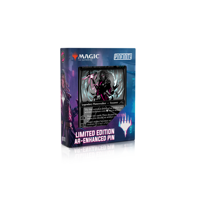 PMTG035 Magic: the Gathering - Limited Edition Kamigawa Neon Dynasty: Tezzeret, Betrayer of Flesh AR Pin