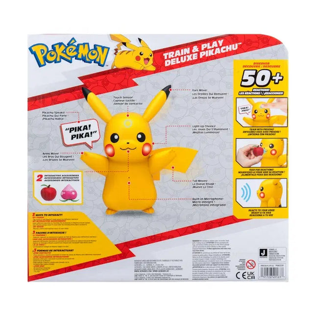 Pokemon: Deluxe Feature Figure (Train & Play Deluxe Pikachu)