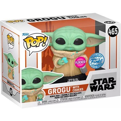 Funko POP! - Star Wars: Grogu with Cookie (flocked) limited edition