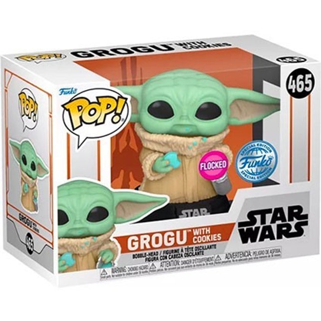Funko POP! - Star Wars: Grogu with Cookie (flocked) limited edition