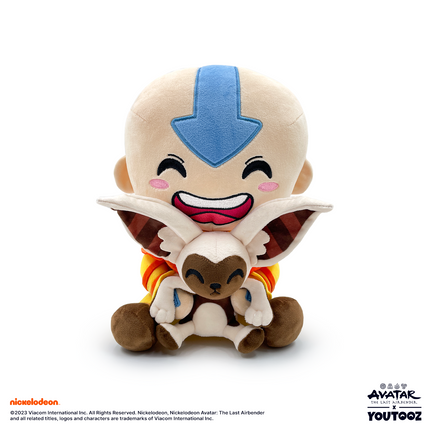 YouTooz - Avatar: The Last Airbender: Aang and Momo Sit Plush (1ft)