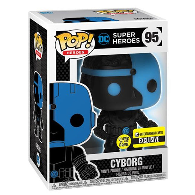 Funko POP! DC: Justice League: Cyborg Silhouette GITD (Exc)