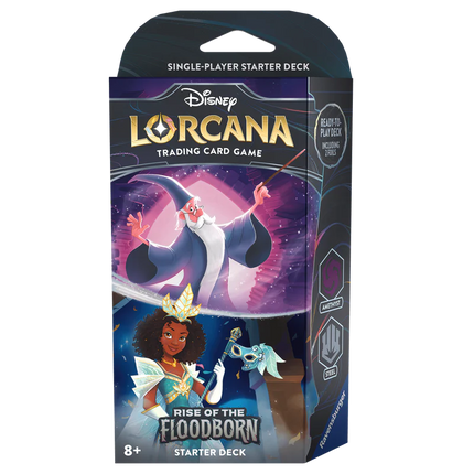 Disney Lorcana: Rise Of The Floodborn Starter Deck – Merlin & Tiana