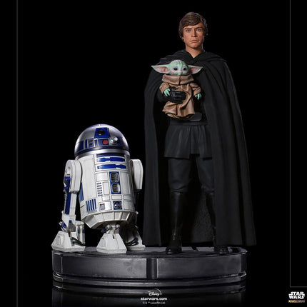 The Mandalorian 1/4 Legacy Scale Figure Luke Skywalker, R2-D2 And Grogu