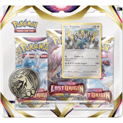 Pokemon TCG: Sword & Shield 11 Lost Origin 3-Pack Booster - Regigigas