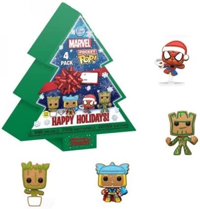 Funko Pocket POP: Marvel - Tree Holiday Box - 4 pack