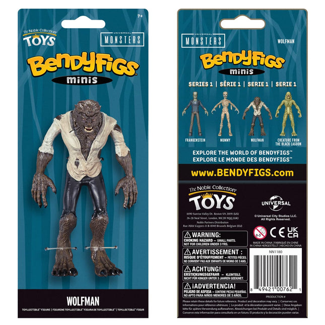 Universal Monsters - Wolfman Mini Bendyfig
