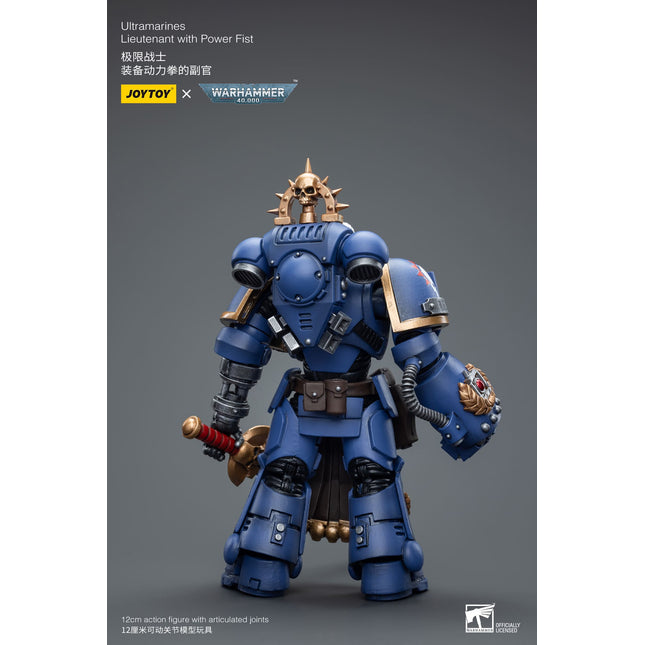 Warhammer 40K 1/18 Scale Ultramarines Lieutenant with Power Fist