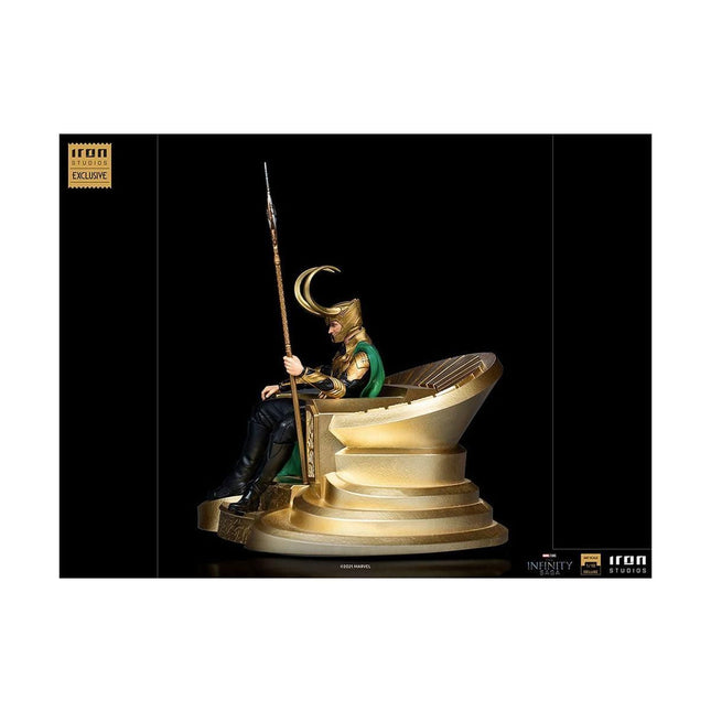 LOKI ON THRONE DELUXE (CCXP 2021) ART SCALE 1/10 Figure - INFINITY SAGA MARVEL