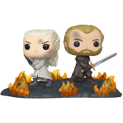 Funko 44824 POP! Movie Moments - Game of Thrones-Daenerys & Jorah w/Swords
