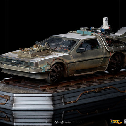 Back to the Future Part III 1/10 Art Scale Figure Delorean III