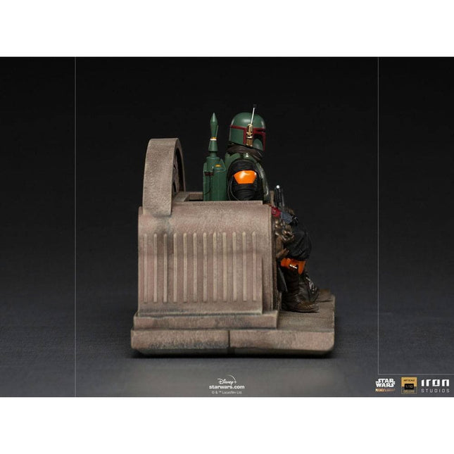 The Mandalorian - Boba Fett on Throne Deluxe Art 1/10 Scale Figure