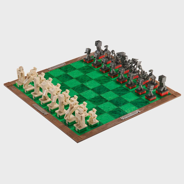 Minecraft Chess Set – Overworld Heroes Vs. Hostile Mobs