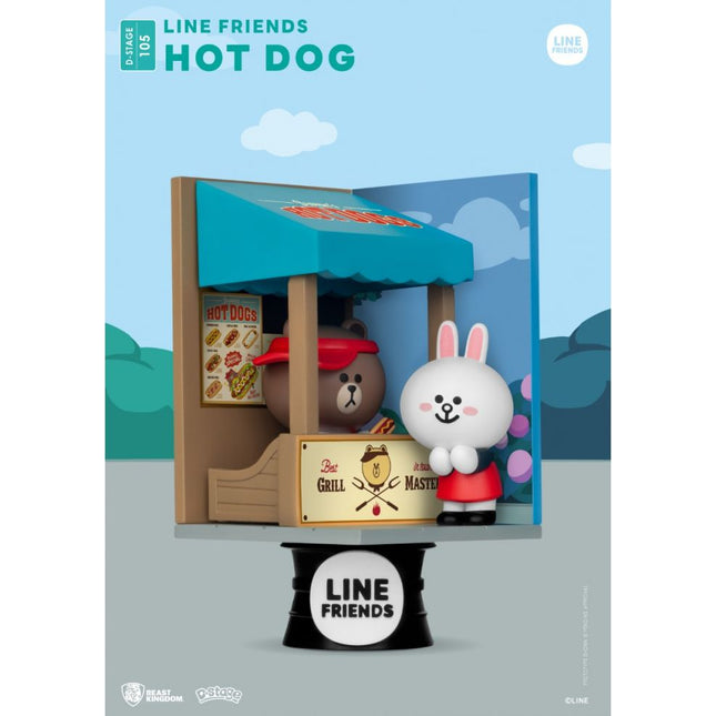 Beast Kingdom - DS-105 Line Friends-Hot Dog Close Box
