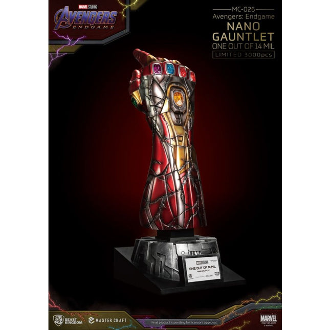Beast Kingdom - MC-026 Avengers: Endgame Master Craft Nano Gauntlet 1/14000605 (Release date: 2024/03)